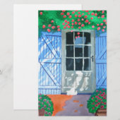französischer Bauernhof Briefpapier (Vorne/Hinten)