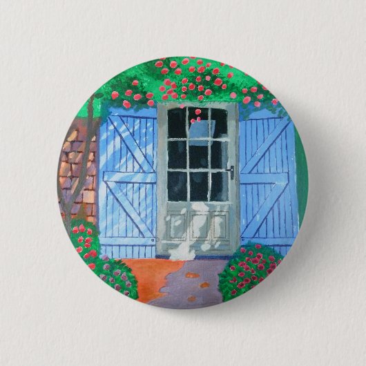 französischer Bauernhof Button (Vorderseite)
