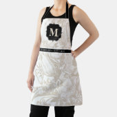 Französischer Bauernhof Elegante Floral Monogram S Schürze (InSitu)