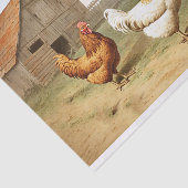 Französischer Bauernhof Hühnerhähnchen Barn Hen Bi Seidenpapier (Ausschnitt)