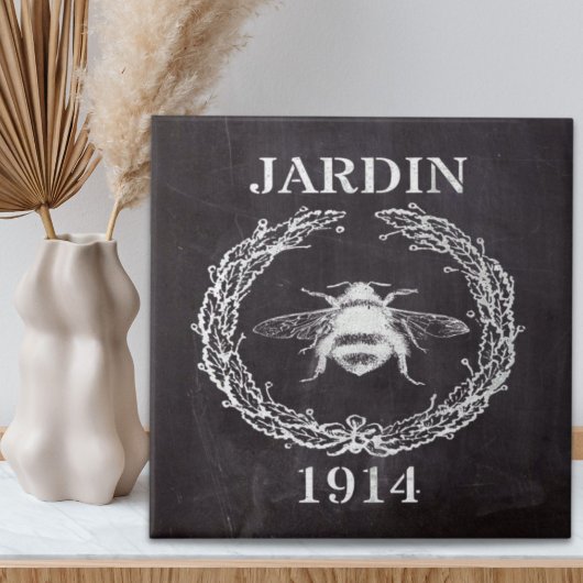 Französischer Bauernhof Kalkboard Vintage Biene Fliese