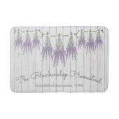 Französischer Bauernhof Lavender Bundles White Bow Badematte (Vorderseite)