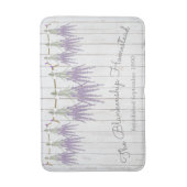 Französischer Bauernhof Lavender Bundles White Bow Badematte (Vorderseite Vertikal)