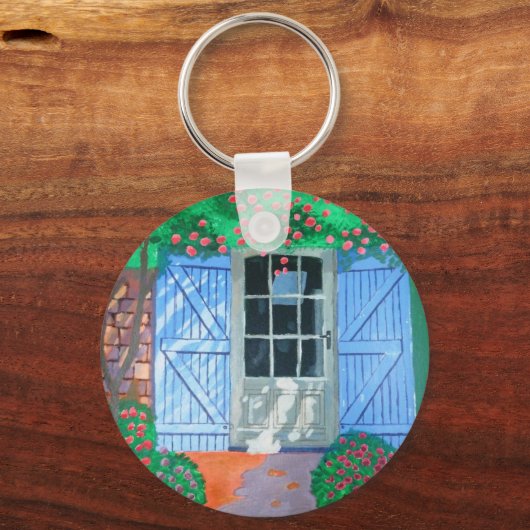 französischer Bauernhof Schlüsselanhänger (Vorderseite)