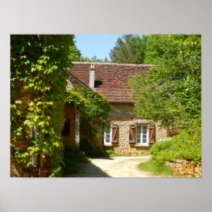 Französischer Bauernhof und Gite Poster