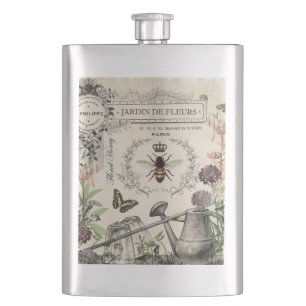 Französischer Bienengarten Flachmann