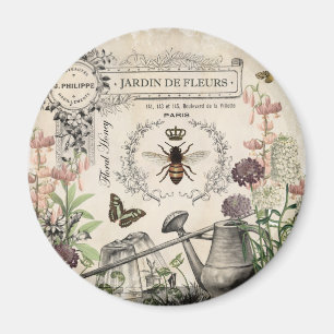 Französischer Bienengarten Magnet