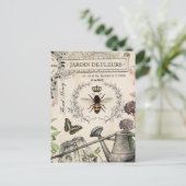 Französischer Bienengarten Postkarte (Stehend Vorderseite)