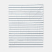 Französischer blauer Ticking-Streifen Fleecedecke (Vorderseite)