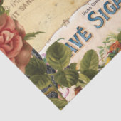 Französischer Blumeneiffelturm Ephemera Decoupage Seidenpapier (Ausschnitt)