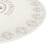 Französischer Bonmot Obst und Käse Ziege Schneidebrett (Ecke)