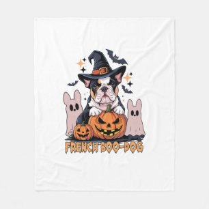 Französischer Boo Hund Süßer Franzose Halloween Ge Fleecedecke