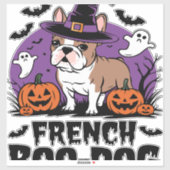 Französischer Boodof - der Spookiest Pup Aufkleber (Blatt)