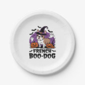 Französischer Boodof - der Spookiest Pup Pappteller (Vorderseite)