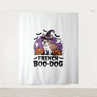 Französischer Boodof - der Spookiest Pup Wandteppich