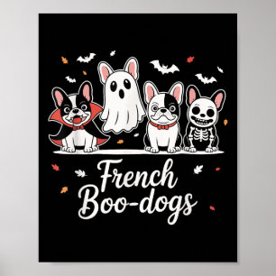 Französischer Boodog Halloween Ghost Französischer Poster