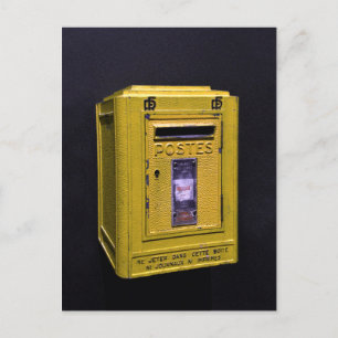 Französischer Briefkasten Postkarte