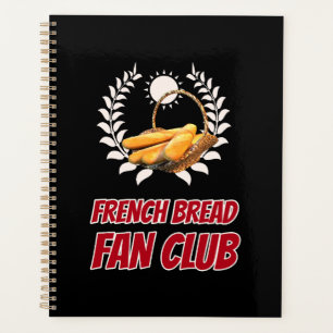 Französischer Brot Fan Club Lustiger Foodie Humor Planer