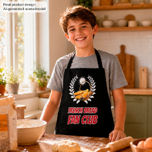Französischer Brot Fan Club Lustiger Foodie Humor Schürze