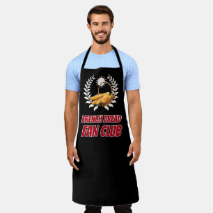 Französischer Brot Fanclub Lustiger Foodie Humor Schürze