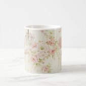 Französischer Budoir Vintag Pink Blues Kronleuchte Kaffeetasse (Mittel)