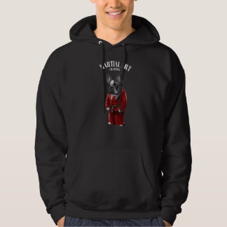 Französischer Bull Dog Judo Karate Master in Red J Hoodie