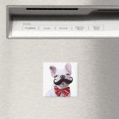 Französischer Bull Doppy Welpe mit Mustache Magnet (In Situ (Geschirrspüler))