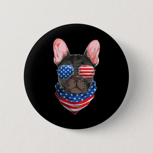 Französischer Bulldog 1 Button (Vorderseite)