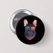 Französischer Bulldog 1 Button (Vorne & Hinten)