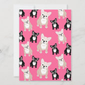 Französischer Bulldog 25. Geburtstagsparty Funny Einladung (Rückseite)