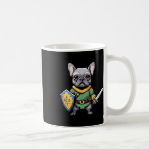 Französischer Bulldog als Retro Video Game-Charakt Kaffeetasse