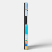 Französischer Bulldog am Strand Case-Mate iPhone Hülle (Rückseite / Rechts)