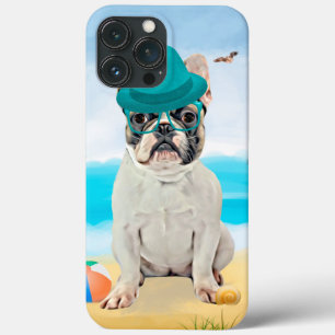 Französischer Bulldog am Strand Case-Mate iPhone Hülle