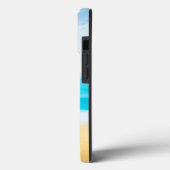 Französischer Bulldog am Strand Case-Mate iPhone Hülle (Rückseite / Links)