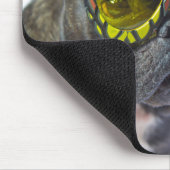 Französischer Bulldog am Strand Mousepad (Ecke)