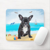 Französischer Bulldog am Strand Mousepad (Mit Mouse)