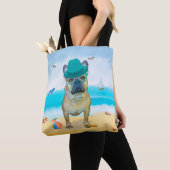 Französischer Bulldog am Strand Tasche (Von Nahem)