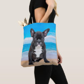 Französischer Bulldog am Strand Tasche (Von Nahem)