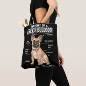 Französischer Bulldog Anatomie Funny Dog Tasche (Von Nahem)