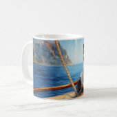 Französischer Bulldog auf einer Yacht Kaffeetasse (Vorderseite Links)