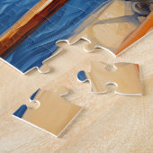 Französischer Bulldog auf einer Yacht Puzzle (Seite)