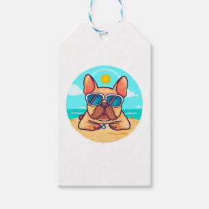 Französischer Bulldog auf Urlaub Geschenkanhänger
