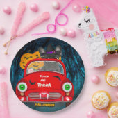 Französischer Bulldog Autofahrer Beängstigend Hall Pappteller (Party)