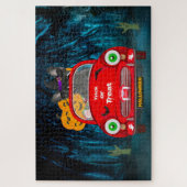 Französischer Bulldog Autofahrer Beängstigend Hall Puzzle (Vertikal)