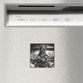 Französischer Bulldog-Aviator Magnet (In Situ (Geschirrspüler))