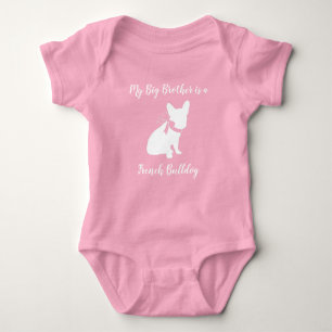 Französischer Bulldog Babydusche Franziskanerin Pi Baby Strampler