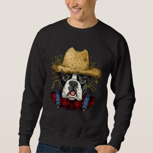 Französischer Bulldog-Bauer Sweatshirt (Vorderseite)