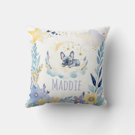Französischer Bulldog Boho Name Kinderzimmer Pillo Kissen
