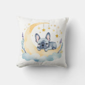 Französischer Bulldog Boho Name Kinderzimmer Pillo Kissen (Vorderseite)