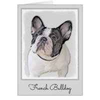 Französischer Bulldog (Brindle Pied) Malerei - Hun